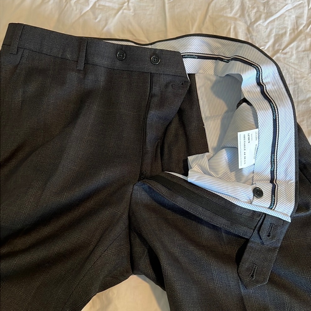 NWT Zegna Italian Made Modern Fit suit size 44L - Picture 13 of 14